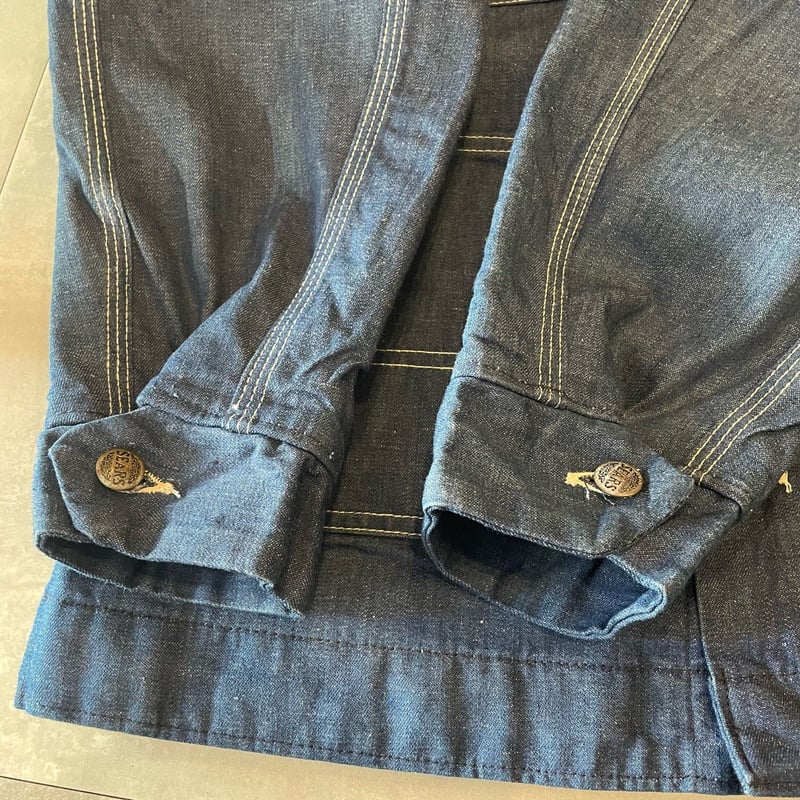 80's Sears WORK OUTERWEAR COVEVALL古着 80s Sears Work Leisure Denim Coverall M | cliqu