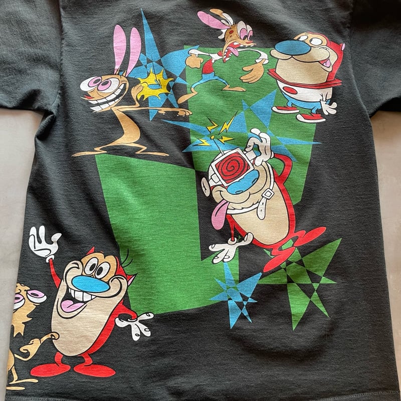 Ren & Stimpy Show Tシャツ 1991年製 Vtg 1991 the Ren and Stimpy Show T-shirt Heather Gray XL 90s