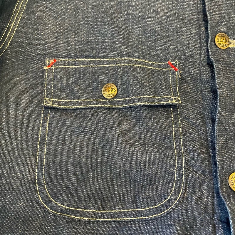 80's Sears WORK OUTERWEAR COVEVALL古着 80s Sears Work Leisure Denim Coverall M | cliqu