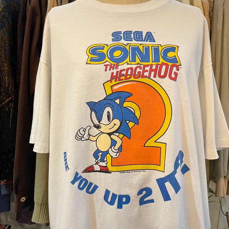 90s SEGA SONIC The Hedgehog 2 T-shirt XL | cliq...