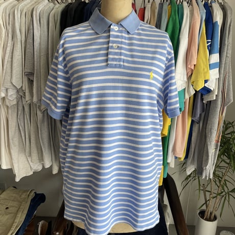 Polo by Ralph Lauren Border Design Polo Shirt L