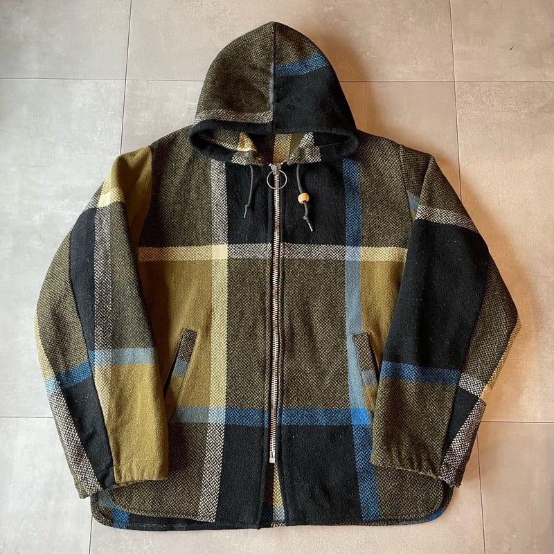 60s Peters Whaler Multi Color Hooded Zip up Kni