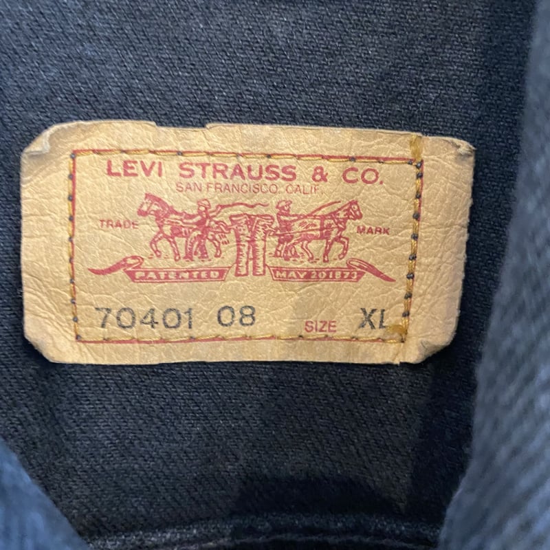Levi's 70401 08 デニムベスト イタリア製 ユーロ ブラック 90s ユーロリーバイス 70401 08 デニムベスト M イタリア製
