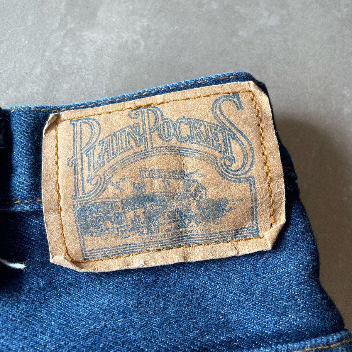 70s JCPenney PLAIN POCKETS Denim Pants W38 | cl