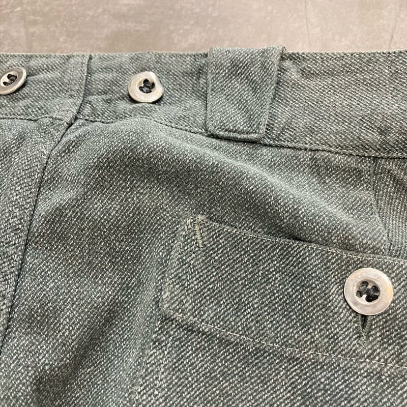 1950s Swiss army Denim Work Pants 前期型 45 USED 1950s Swiss army Denim Work Pants 前期型 45 USED