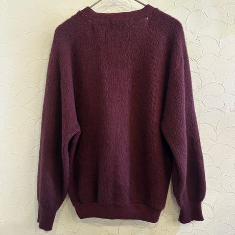 60s Rob Scot Stripe mohair cardigan M
