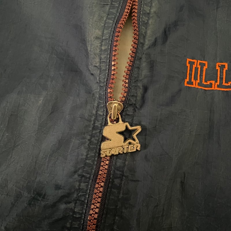 90s STARTER ILLINOIS Nylon Jacket L | clique vi 90s STARTER ILLINOIS Nylon Jacket L | clique vi