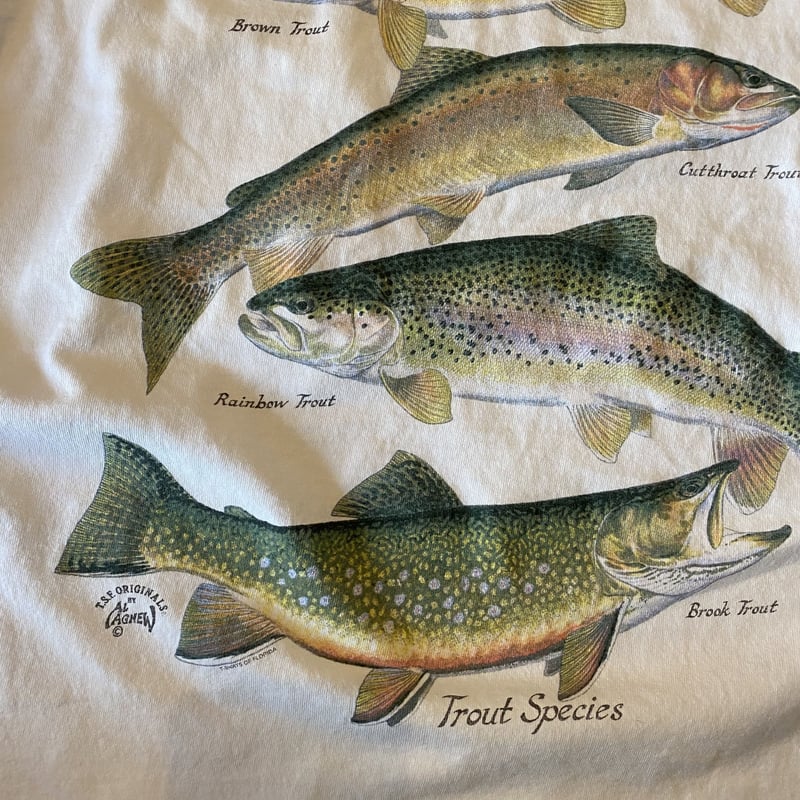 S@ 90s FishingFish CrappieAttitude Tシャツ Vintage 80s 90s Fishing Fish Crappie Attitude T Shirt Leech