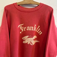 50s~ Franklin Sweat L42-44 Redfaded