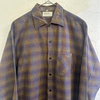 60s70s Flannel shirt