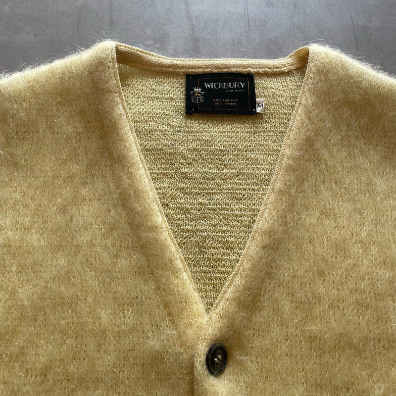60s WICKBURY Mohair Cardigan M | clique vintage