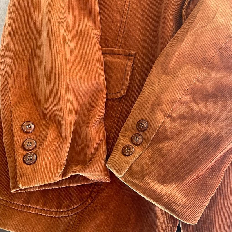 60s70s Corduroy Tailored Jacket 40R Euro | cliq