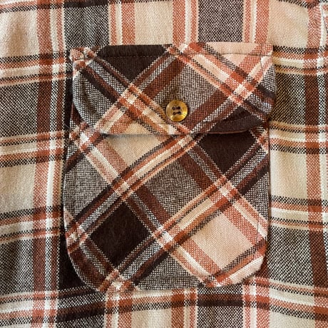 80s~ ENVOY Acrylic Flannel Shirt L