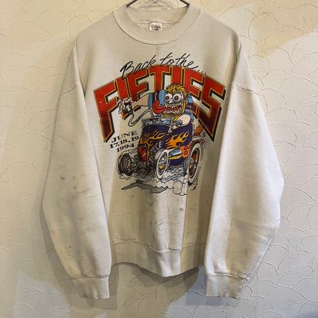 90s Back to the FIFIES Sweatshirt FOTL XL  Ed Roth Hot Rod