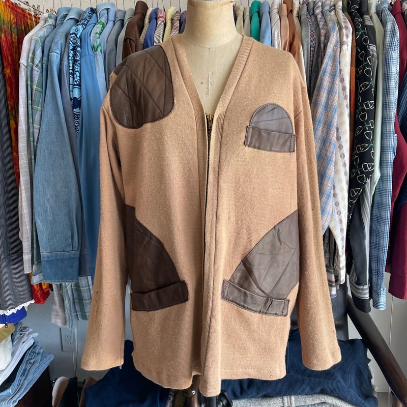 60s bob allen Shooting Zip Up Cardigan 46 | cli