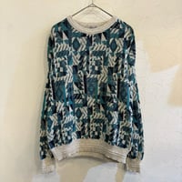 80s Jantzen Patterned Cotton Knit L made in usa