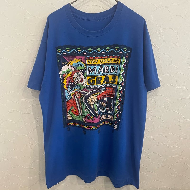 90s Q-TEES New Orleans Jazz Tシャツ XL 00s 90s USA製 New Orleans 風景