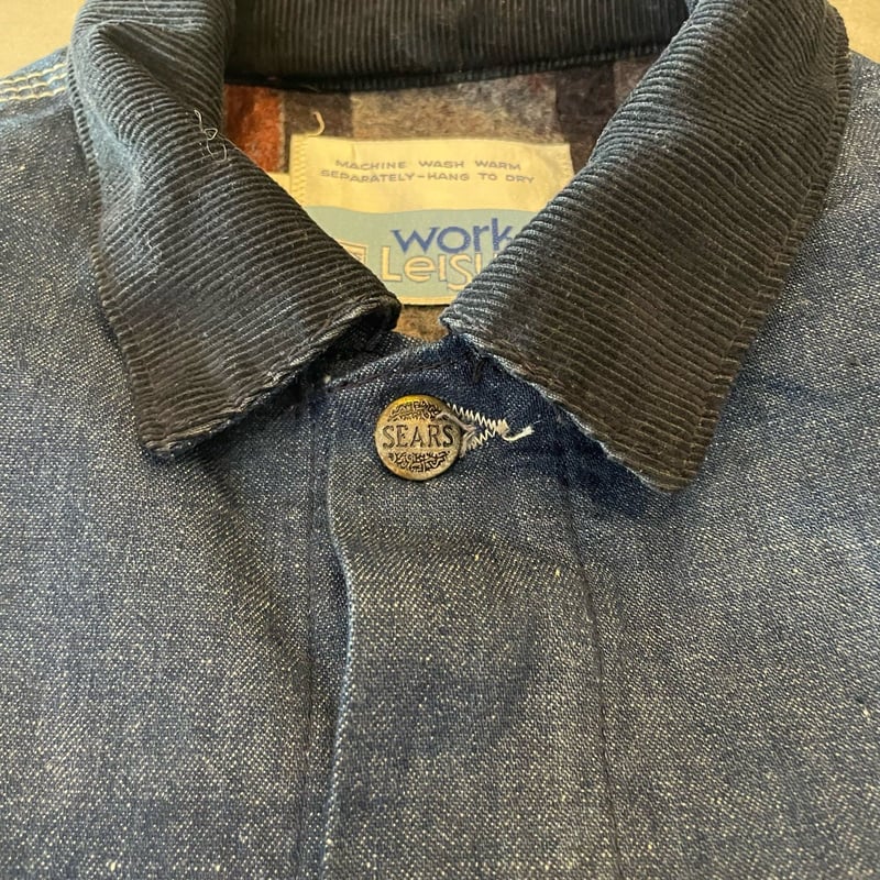 80's Sears WORK OUTERWEAR COVEVALL古着 80s Sears Work Leisure Denim Coverall M | cliqu