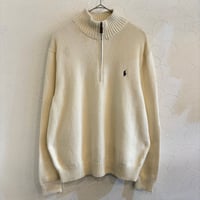 POLO RALPH LAUREN Half zip Cotton Knit L