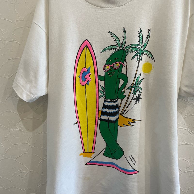 90s GUMBY Surfing Print T-shirt L | clique vint