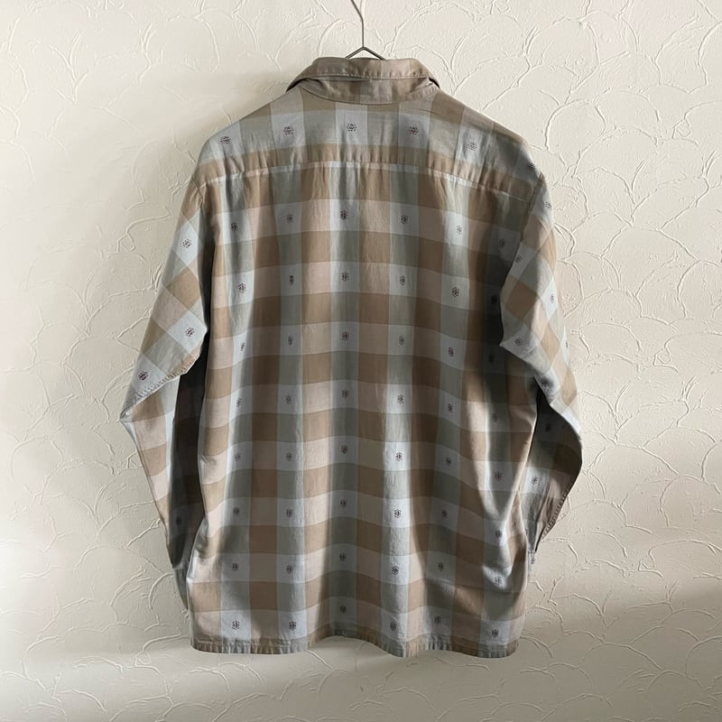 50s~ ARROW CONTOUR TAILORED Open collar Shirt M