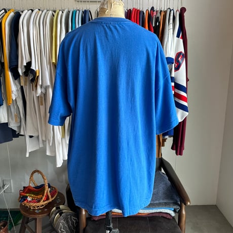 90s Fruit of the loom one point T-shirt XL Bule