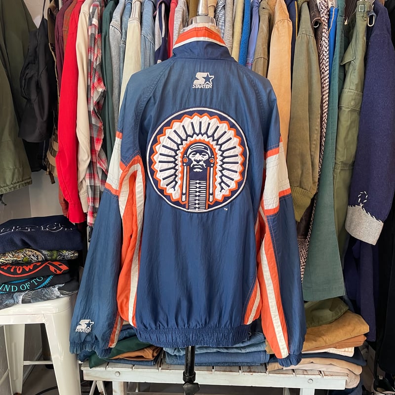 90s STARTER ILLINOIS Nylon Jacket L | clique vi 90s STARTER ILLINOIS Nylon Jacket L | clique vi