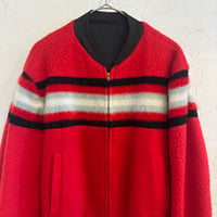 60s Reversible Zip up Jacket レッド×ブラック