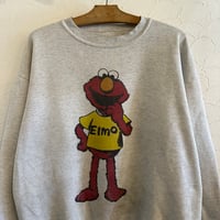 80s ELMO print sweat 杢グレー