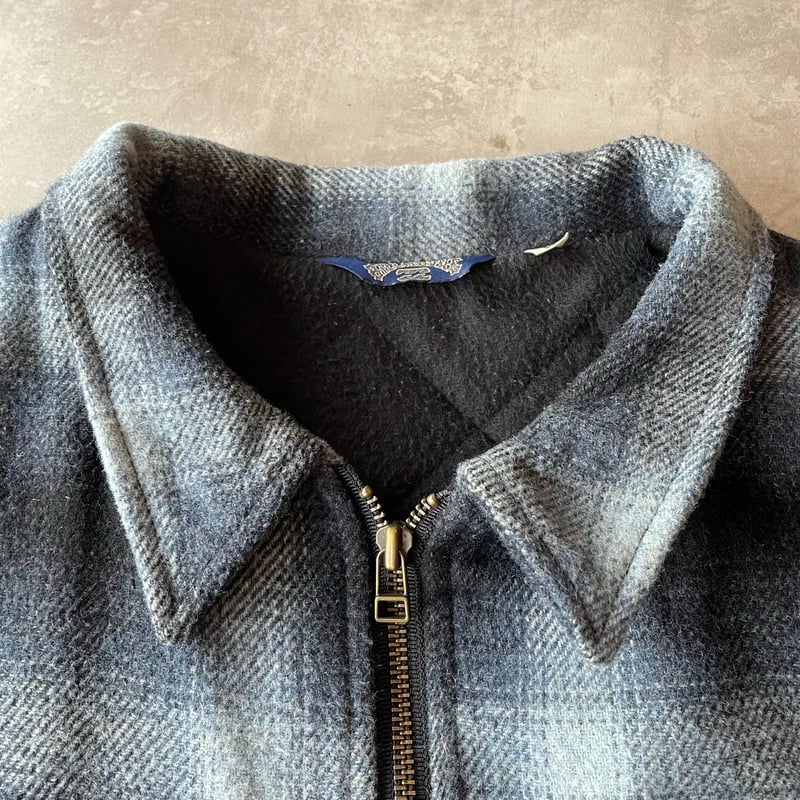 90s BILLABONG Ombre Check Pattern Wool Jacket L