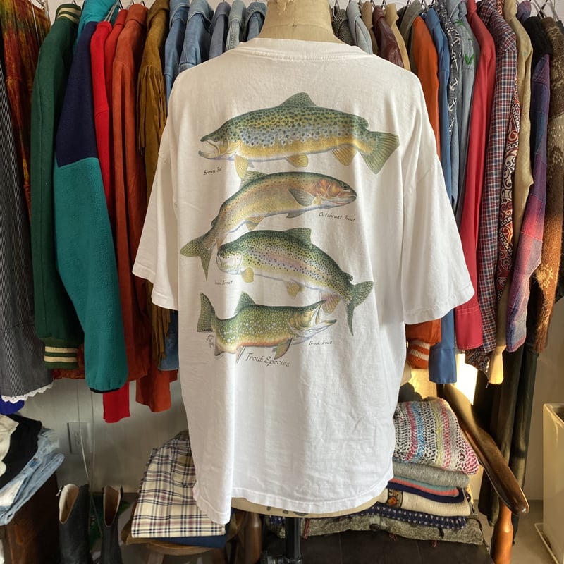 90s TSF SPORTSWEAR Fish T-shirt XL | clique vin