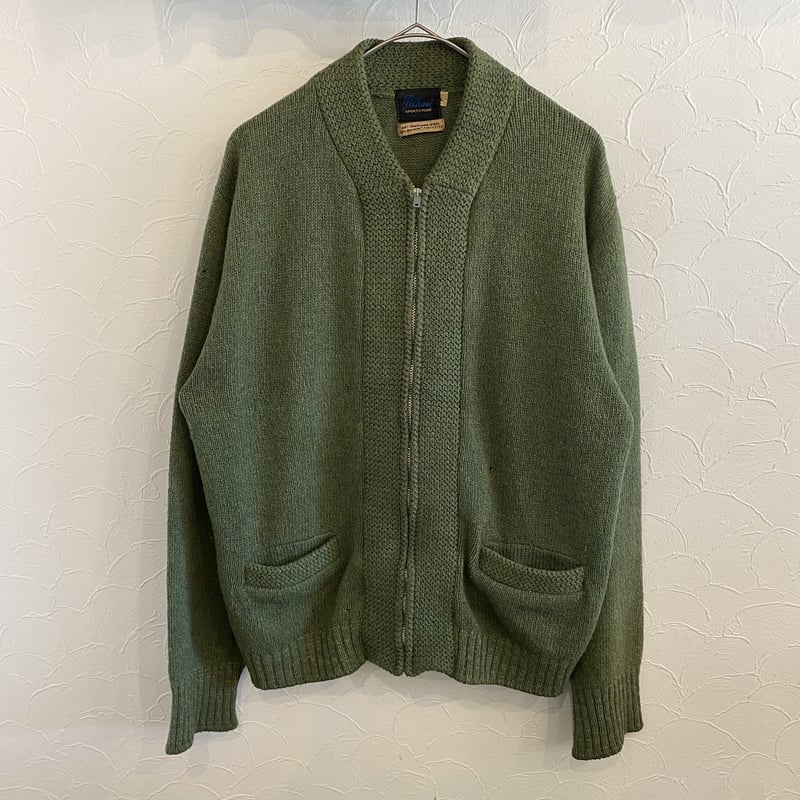 60s 70s Pelham Zip Knit Cardigan L | clique vin