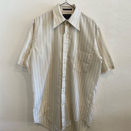 70s JCPenney Stripe Design Shirt s/s 15 1/2
