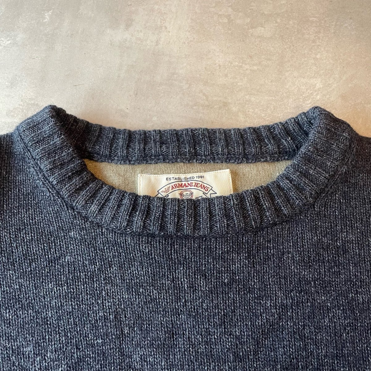 80s Armani Jeans フード付きグレージャンパー イタリア製 80s Armani Jeans フード付きグレージャンパー イタリア製