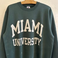 90s champion MIAMI UNIVERSITY Sweat L USA Green