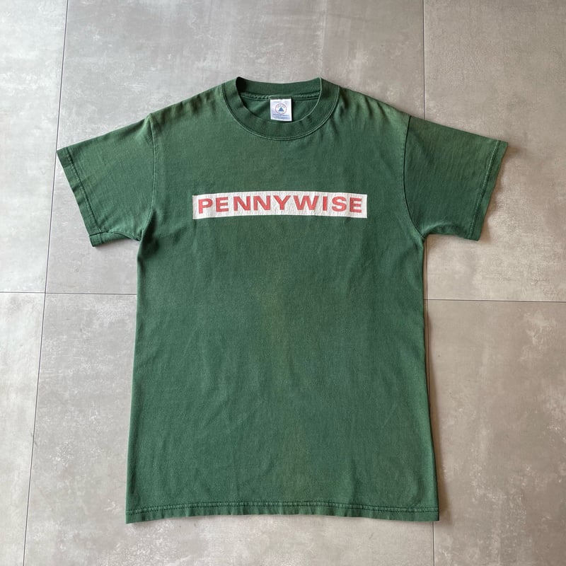 90s PENNYWISE T-shirt S Green | clique vintage&