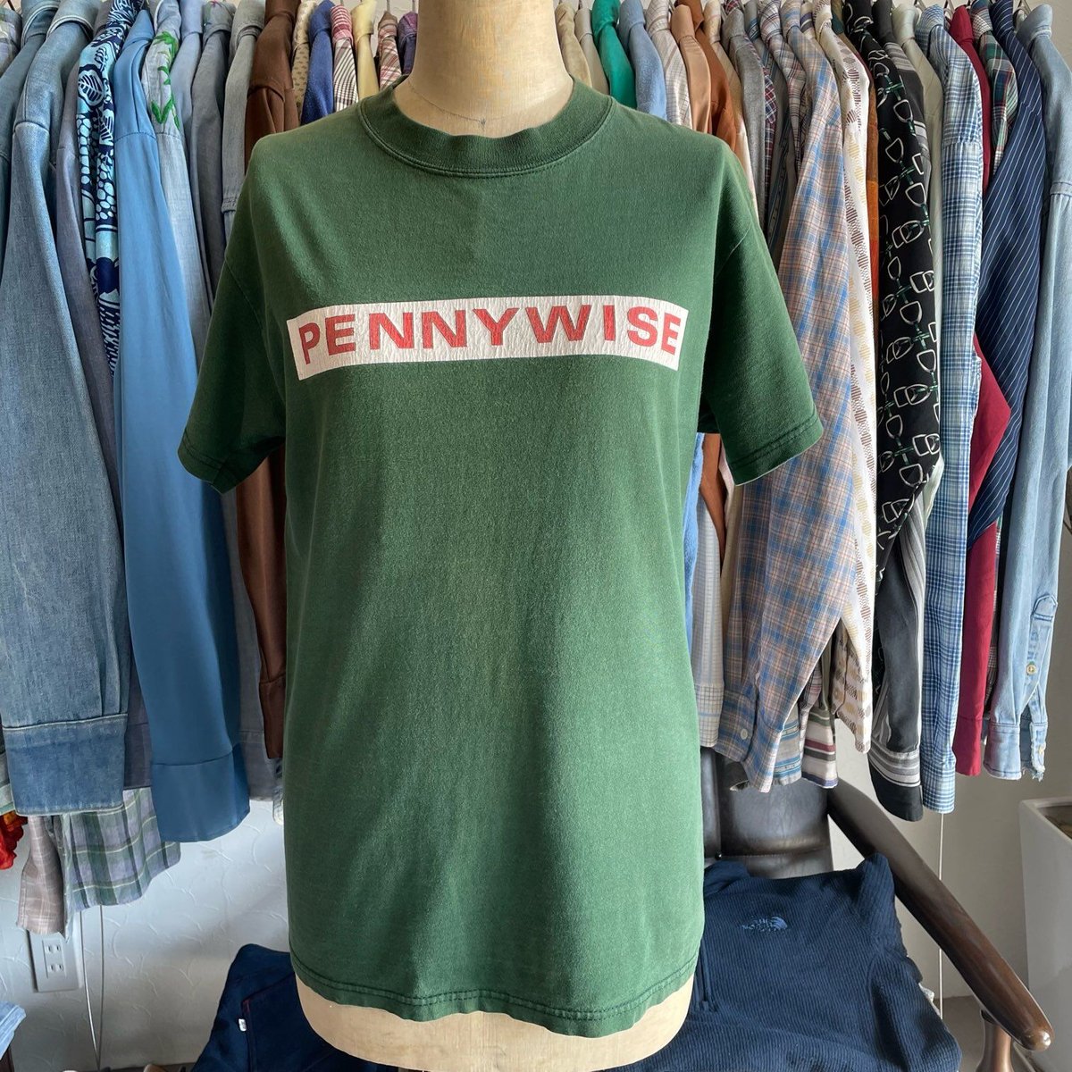 90s PENNYWISE T-shirt S Green | clique vintage&