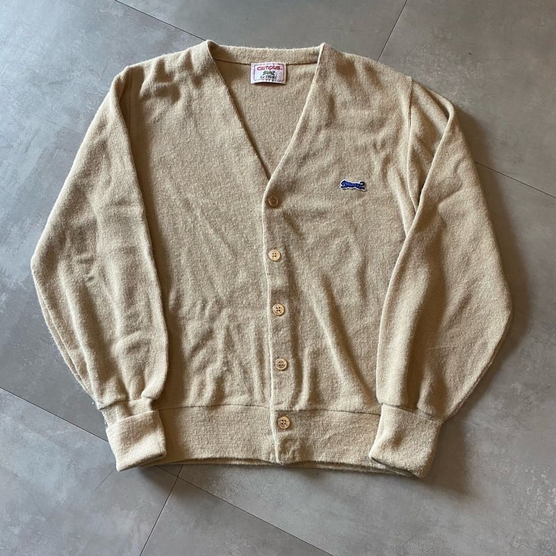 【70s】Tiger pattern knit カーディガン 70s】Tiger pattern knit カーディガン