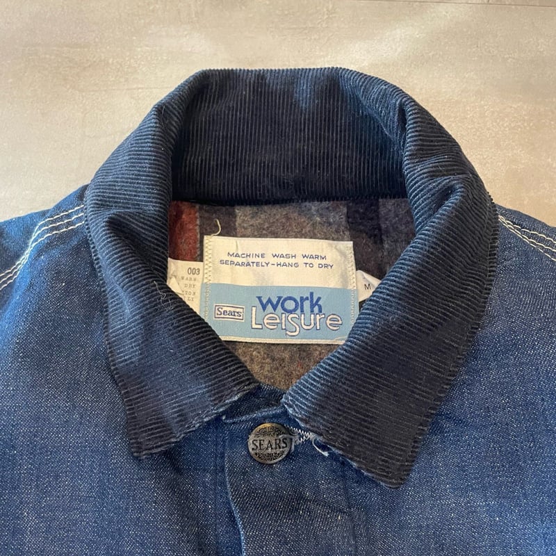 80's Sears WORK OUTERWEAR COVEVALL古着 80s Sears Work Leisure Denim Coverall M | cliqu