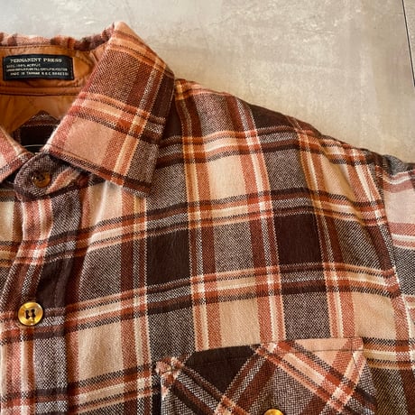 80s~ ENVOY Acrylic Flannel Shirt L