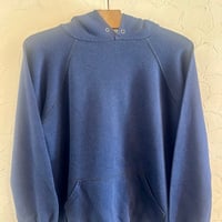 80s sportwear Raglan Hoodie ネイビー medium