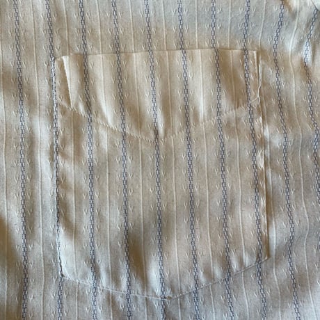 70s JCPenney Stripe Design Shirt s/s 15 1/2