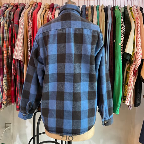 80s90s FIVE BROTHER Flannel Check Shirt M