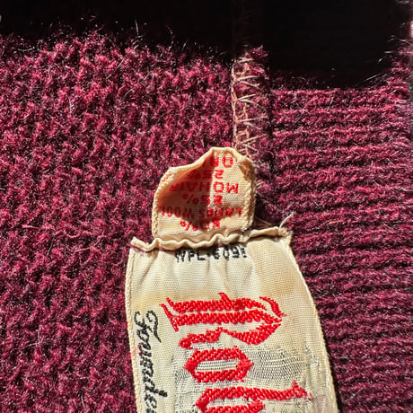 60s Rob Scot Stripe mohair cardigan M