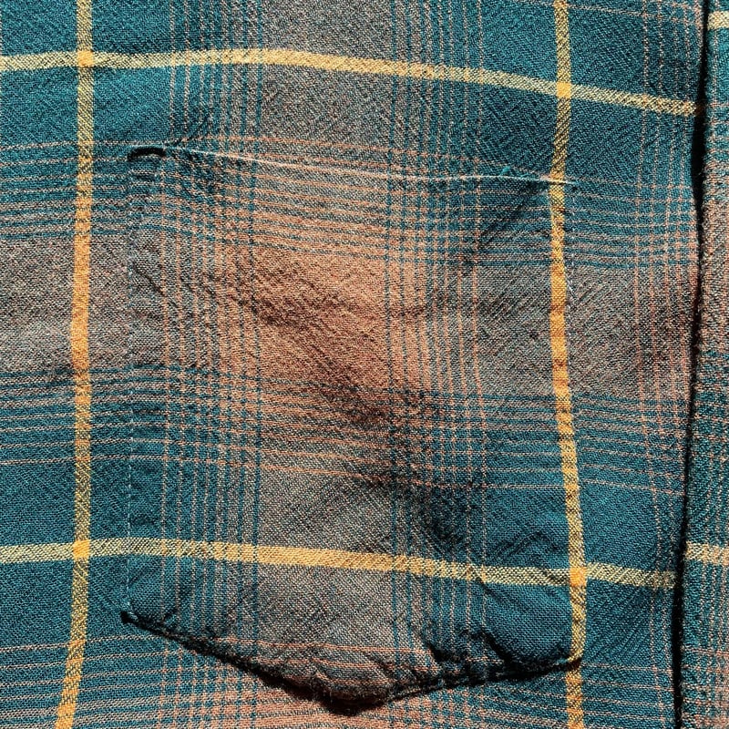 〜60s vintage PENNYS ombre check swingtop NEW》1960's PENNY'S TOWNCRAFT OMBRE CHECK RAYON SHIRT】 1960年代頃