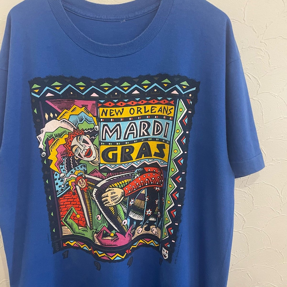激レア90'S当時物 MARDI GRAS Tシャツ ヴィンテージ XL 90s NEW ORLEANS MARDI GRAS 1991 T-shirt | cliqu