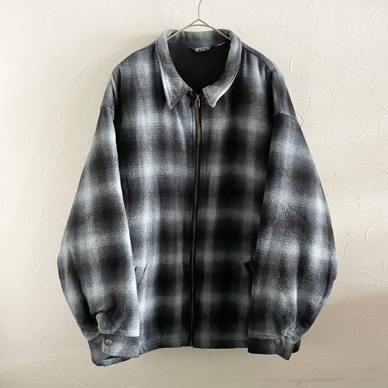 ジャケット・アウター VINTAGE archive ombre check jacket 90s BILLABONG Ombre Check Pattern Wool Jacket L