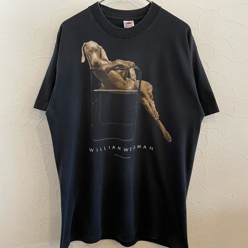 90s WILLIAM WEGMAN Art T-shirt L | clique vinta...