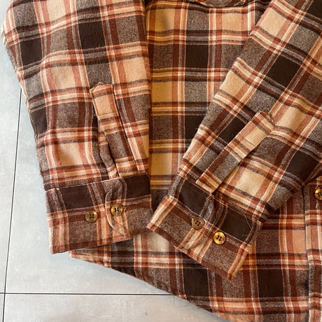 80s~ ENVOY Acrylic Flannel Shirt L