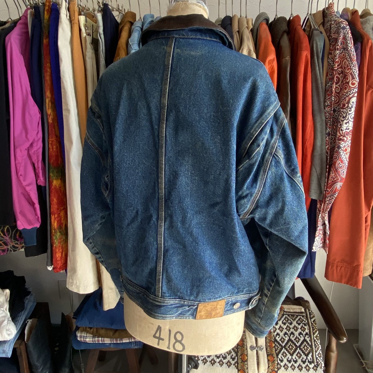 90s GH.BASS Denim Jacket M | clique vintage&use...